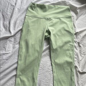 Lululemon cropped light green leggings